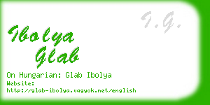 ibolya glab business card